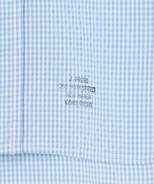 J.PRESS MEN 【KING SIZE】【クールマックス】サッカーストライプ／マイクロギンガムチェック シャツ/B.D サックスブルー系3