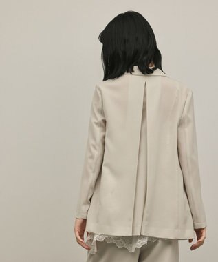 GRACE CONTINENTAL バックタックテーラードジャケット ベージュ