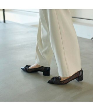 MODE ET JACOMO <MODE ET JACOMO>ビッグリボンオペラパンプス ブラック