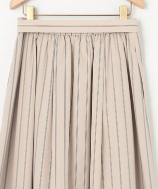 組曲 L 【WEB限定】コットンポリエステルタイプライター セットアップ ベージュストライプ系1