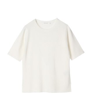 AMERICAN HOLIC ５分袖リブニットプルオーバー Off White