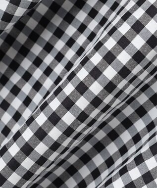 組曲 KIDS 【110-140㎝】ギンガムドッキング ワンピース ブラック系3