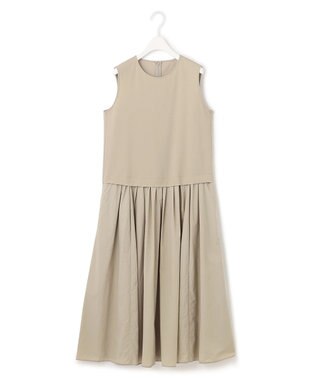 ICB 【人気のため新色追加・洗える】 ジャージコンビドレス ライトオリーブ系