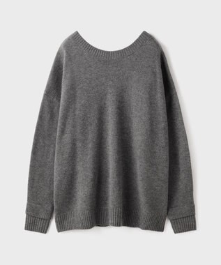 GRACE CONTINENTAL 前後2WAYニットカーディガン グレー