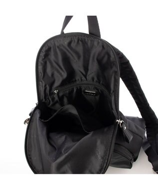 LA BAGAGERIE ナイロン×リサイクルレザー　ミニリュック ブラック