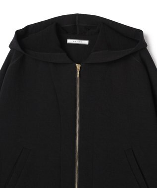 BEIGE， BROOM / スウェット風コンパクトライトパーカー Black