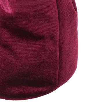 earth music&ecology ベロアハンドルバッグ Bordeaux