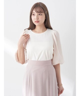 earth music&ecology ラメスリーブプルオーバー