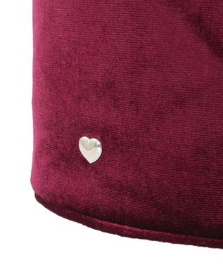 earth music&ecology ベロアハンドルバッグ Bordeaux