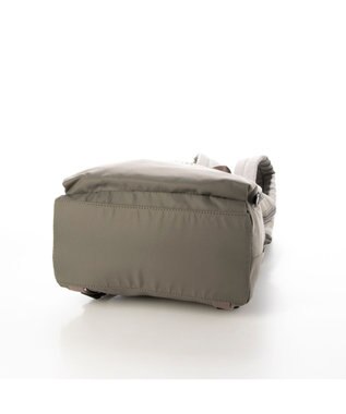 LA BAGAGERIE ナイロン×リサイクルレザー　ミニリュック グレージュ