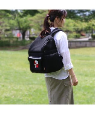 PET PARADISE スヌーピー メッシュ リュック 小型犬 ブラック