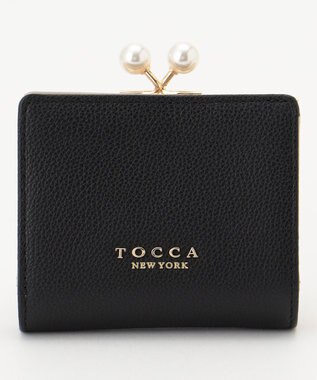 TOCCA POINT OF PEARL BIIFOLOD WALLET 2つ折り財布 ブラック系