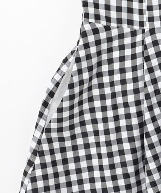 組曲 KIDS 【110-140㎝】ギンガムドッキング ワンピース ブラック系3