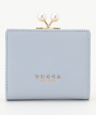 TOCCA POINT OF PEARL BIIFOLOD WALLET 2つ折り財布 ブルー系