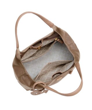 IBIZA アニマーダ　ナイロン　ハンドバッグ モカ