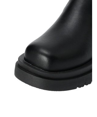 Green Parks ・ＬＥＮＡ　ストレッチ厚底ショートブーツ Black