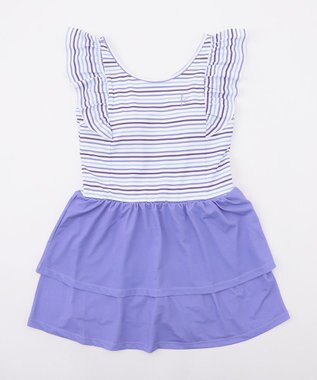 組曲 KIDS 【SS-Lサイズ】 フリルスカートスイムウェア(ワンピース) ラベンダー