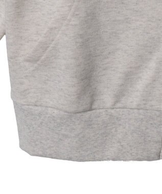 WEGO ロゴWジップビッグパーカー 杢グレー