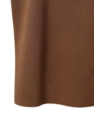 AMERICAN HOLIC ラメニットタンクトップ Brown