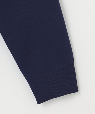 23区GOLF 【MEN】【ウォッシャブル】ロゴライン カラーニット ネイビー系