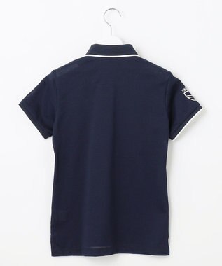 23区GOLF 【WOMEN】ピラミッドカノコ 半袖ポロシャツ ネイビー系
