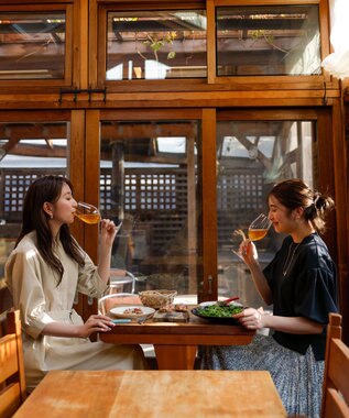 23区 【洗える】プレーンストレッチタフタ シャツ ワンピース ベージュ系