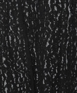 earth music&ecology フロントボタンレースプルオーバー Black