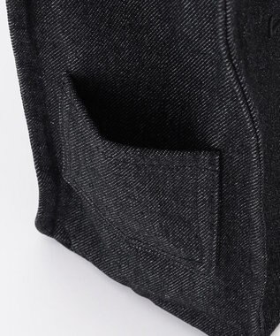 LA BAGAGERIE チャーム付きデニムバッグ Mサイズ ブラック