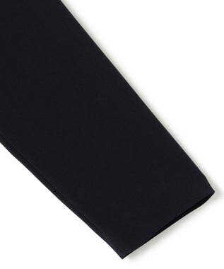 23区 L 【洗える】トリアセダブルジョーゼット フレア ワンピース ネイビー系