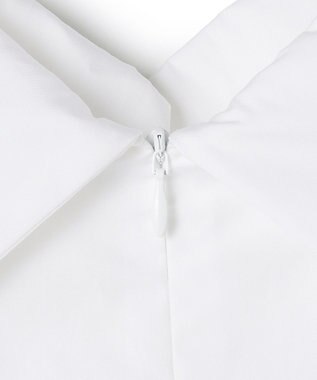 BEIGE， 【洗える】PERRY / コットンロールカラープルオーバーブラウス White