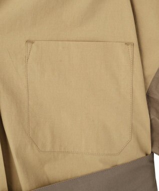 YECCA VECCA ベルト付きスキッパーシャツワンピース Beige