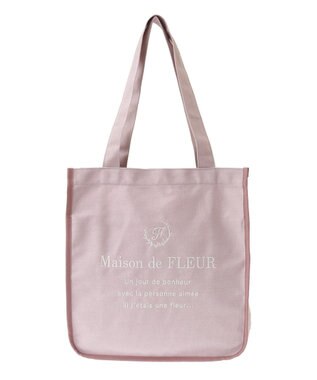 Maison de FLEUR パイピングスクエアトートバッグ Light Pink