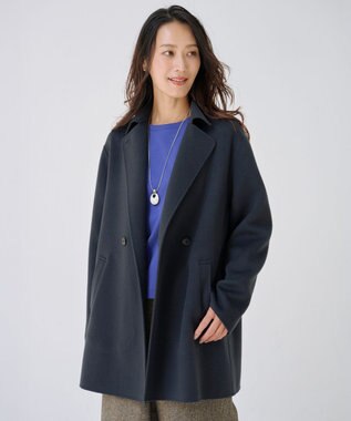 ウールナイロンリバー テーラード コート / J.PRESS LADIES