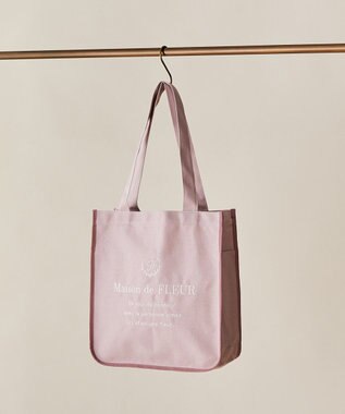 Maison de FLEUR パイピングスクエアトートバッグ Light Pink