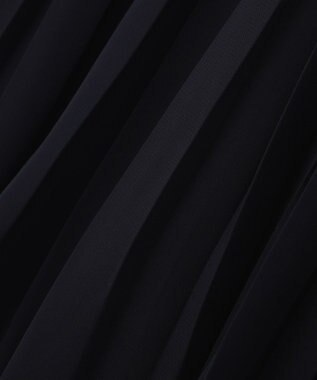 YECCA VECCA プリーツシフォンスカート Navy