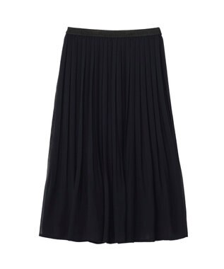 YECCA VECCA プリーツシフォンスカート Navy