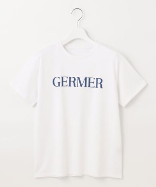 UNFILO 接触冷感カラーロゴT オフ×ブルー