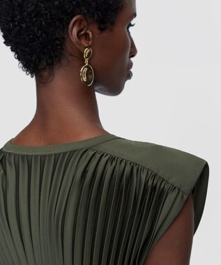 JOSEPH ニットウィーブプリッセドレス VOLTA Palm Leaf