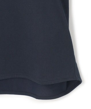 ICB 【接触冷感・UVケア・洗える】コンフォートプレーティング パフスリーブカットソー ネイビー系