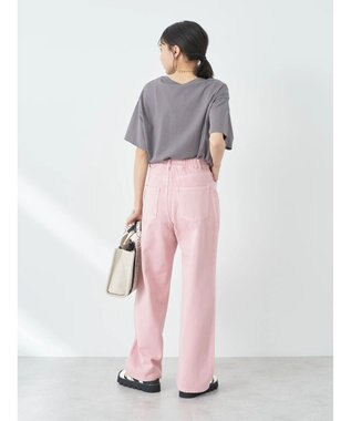 earth music&ecology タックルーズデニムパンツ Pink