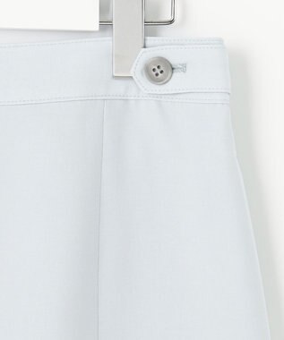 J.PRESS LADIES 【洗える・シワになりにくい】Garudaツイル フレアー スカート サックスブルー系