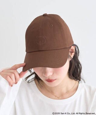 earth music&ecology 【予約】リラックマ×earth ワンポイント刺?キャップ ブラウン