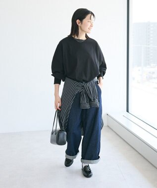 CRAFT STANDARD BOUTIQUE コクーンシルエットチュニック Black