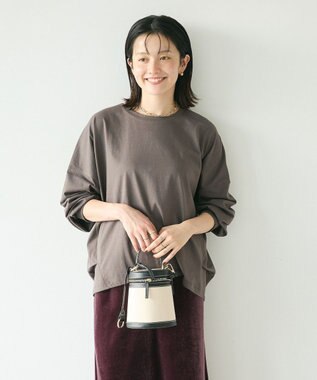 CRAFT STANDARD BOUTIQUE コクーンシルエットチュニック Charcoal Gray