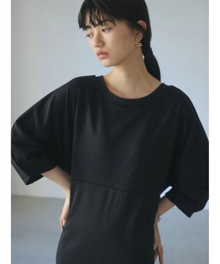 Green Parks ａ．カットポンチワンピース Black