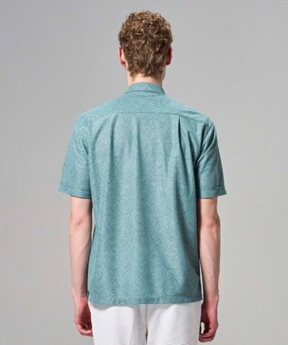 JOSEPH HOMME 【新柄】ヨシタレース　レギュラーカラー半袖シャツ スモーキーグリーン系