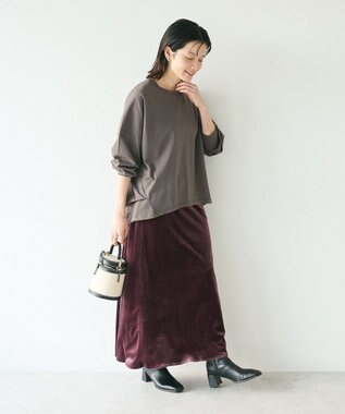 CRAFT STANDARD BOUTIQUE コクーンシルエットチュニック Charcoal Gray