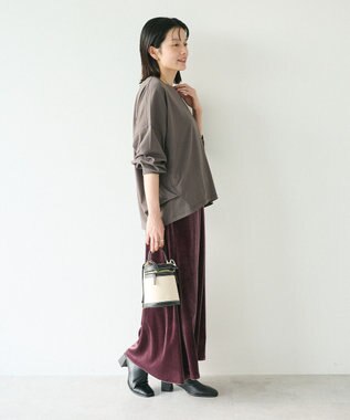 CRAFT STANDARD BOUTIQUE コクーンシルエットチュニック Charcoal Gray