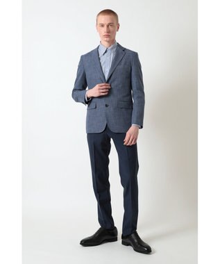 DAKS ウールコットンダークブルージャケット ブルートパーズ