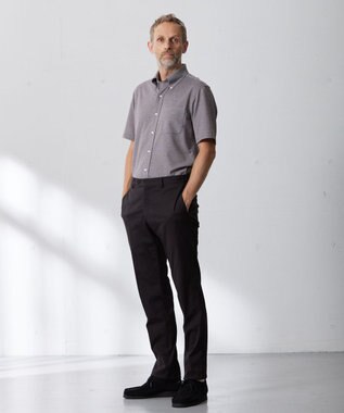 J.PRESS MEN 【J.PRESS PLUS】カノコインレイパッチポケット シャツ/B.D. ダークブラウン系